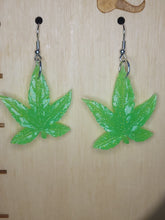 Load image into Gallery viewer, Cannabis Leaf Earring - 5 point