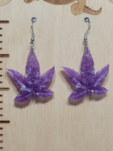 Load image into Gallery viewer, Cannabis Leaf Earring - 5 point