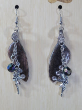 Load image into Gallery viewer, Black Real Cicada Fairy Wing Earrings