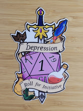 Load image into Gallery viewer, D20 Depression - Sticker/Magnet