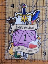 Load image into Gallery viewer, D20 Depression - Sticker/Magnet