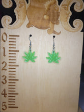 Load image into Gallery viewer, Cannabis Leaf Earring - 5 point