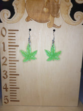 Load image into Gallery viewer, Cannabis Leaf Earring - 5 point
