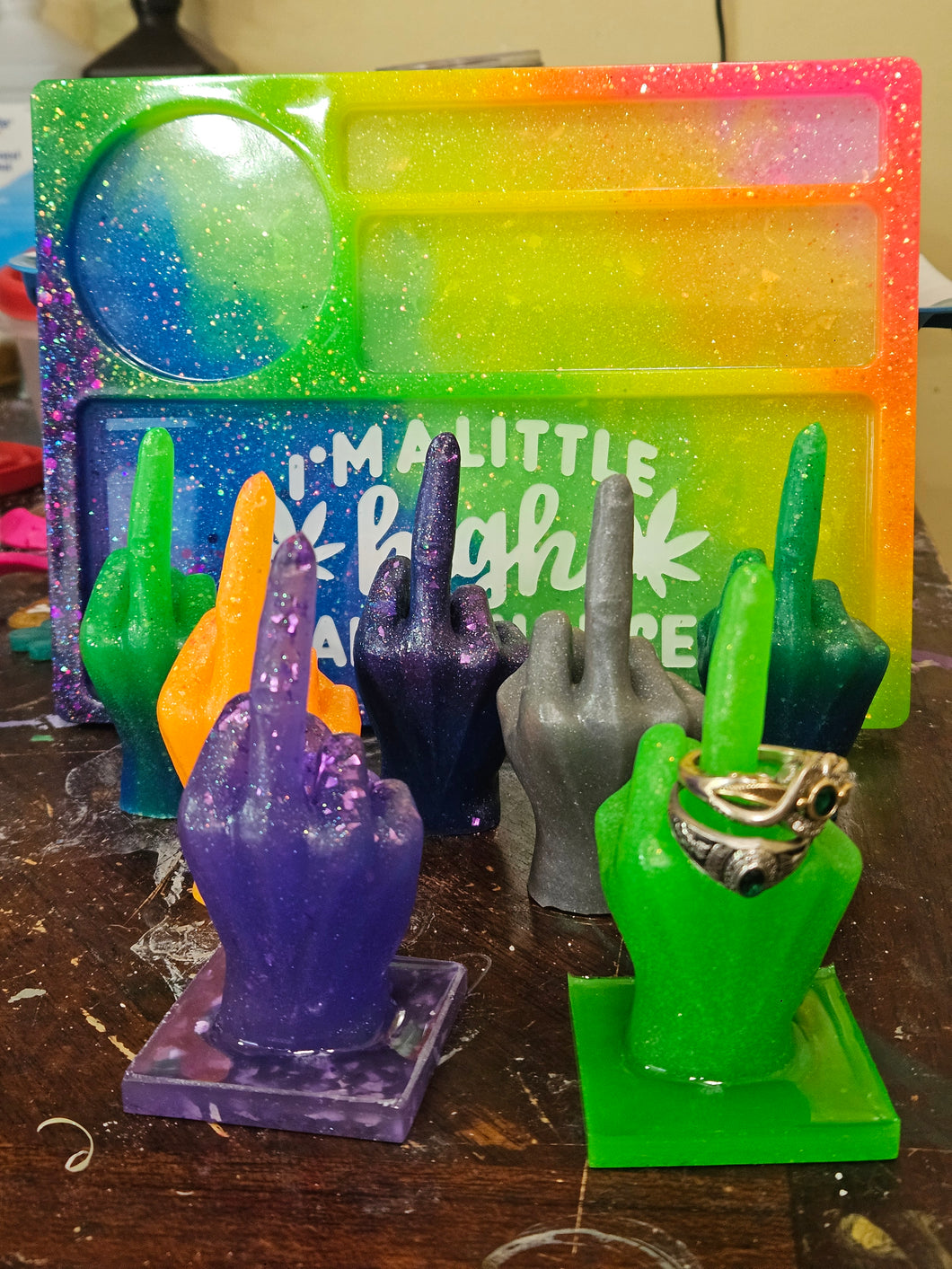 Middle Finger Ring Holder